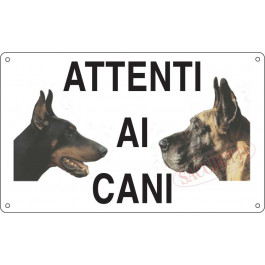 Cartello Attenti ai cani