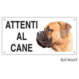Cartello ''ATTENTI AL CANE'' (B511/A) - QuaLaZampa Pet Shop