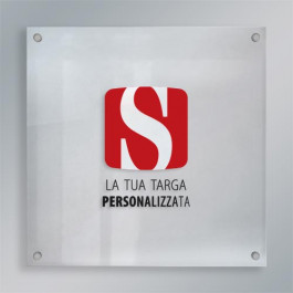 Targa Plexiglass Quadrata Lastra Semplice Targhe In Plexiglass Targhe