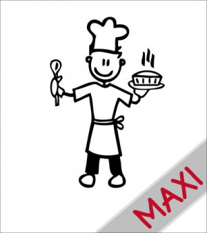 Papà chef - Maxi Adesivi Famiglia per Camper