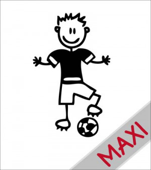 Papà calciatore - Maxi Adesivi Famiglia per Camper