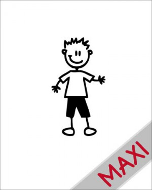 Bambino sportivo - Maxi Adesivi Famiglia per Camper