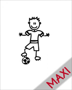 Bambino calciatore - Maxi Adesivi Famiglia per Camper