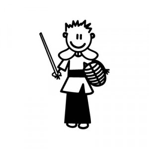 Bambino samurai - Adesivi Famiglia