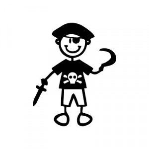 Bambino pirata - Adesivi Famiglia