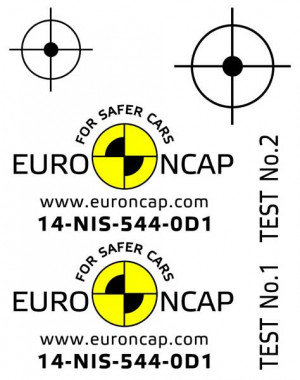 Kit adesivi "Crash Test Euro NCAP" - Foglio1