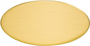 OVS - Targa da porta ovale ottone satinato