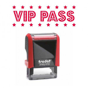 Timbro "VIP Pass"
