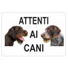 Cartello "Attenti ai Drahthaar" (personalizzato)