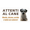 Cartello "Attenti al Cane" (personalizzato)
