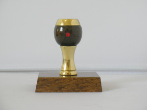 Timbro in legno ed ottone-40x60 mm