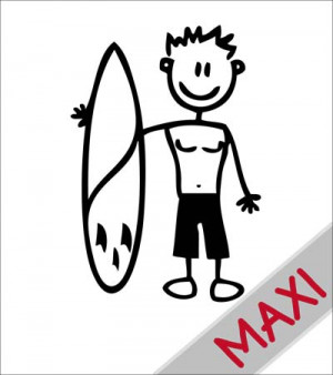 Papà con surf