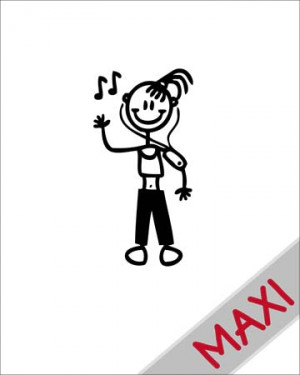 Bambina con lettore mp3
