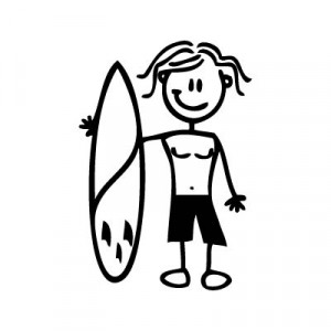 Bambino con surf
