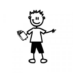 Bambino col libro