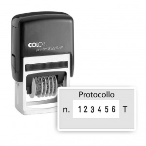 Numeratore con piastra - 45x24 mm