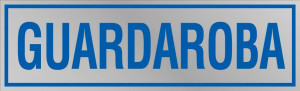 Etichetta adesiva "Guardaroba"