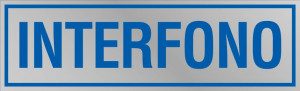 Etichetta adesiva "Interfono"