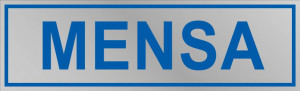 Etichetta adesiva "Mensa"