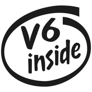 Adesivo "V6 Inside" (V8 / V10 / V12)