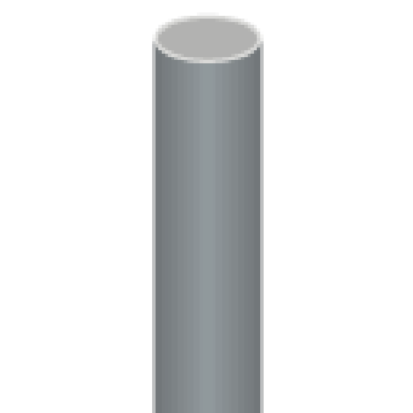 Palo tubolare zincato antirotazione (spess. mm 2)