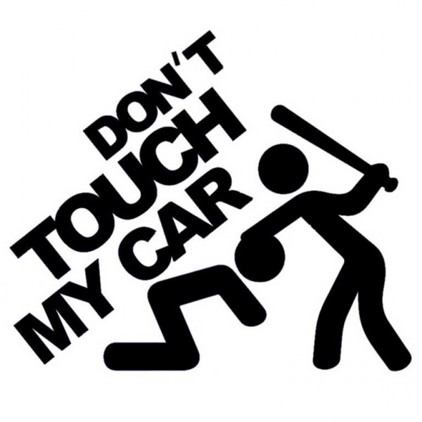 Adesivo “Don‘t touch my car”