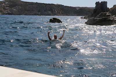 L'arrivo in Sardegna